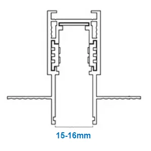 폭 15mm 마그네틱 레일