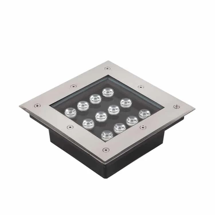바닥에서 빛을 비추는 GL-F 사각 조명