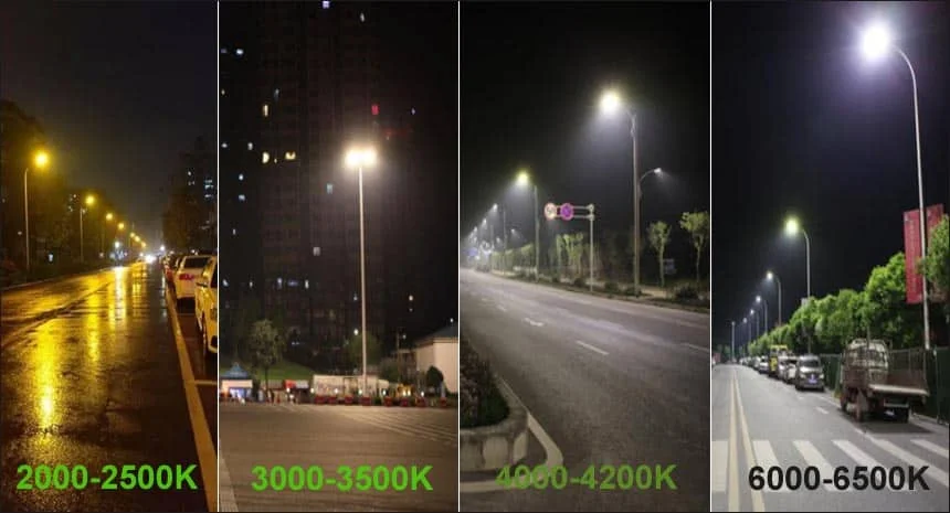 LED 가로등의 다양한 색온도