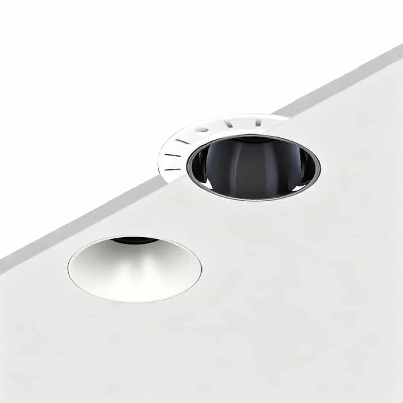 IP65 트림리스 다운라이트 | 7W-20W 및 25° 각도 조절